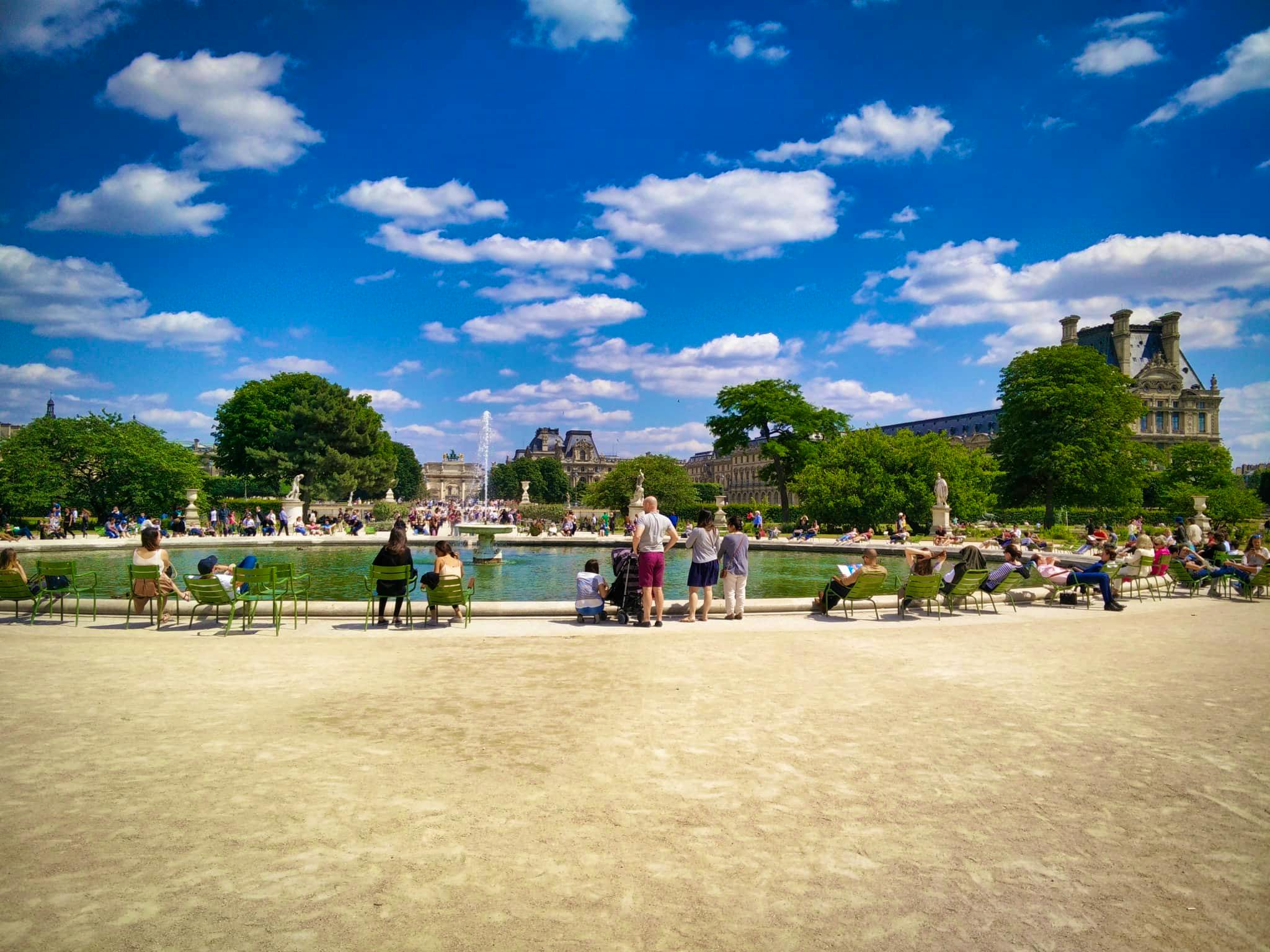 Vista del Jardín de las Tullerías, París