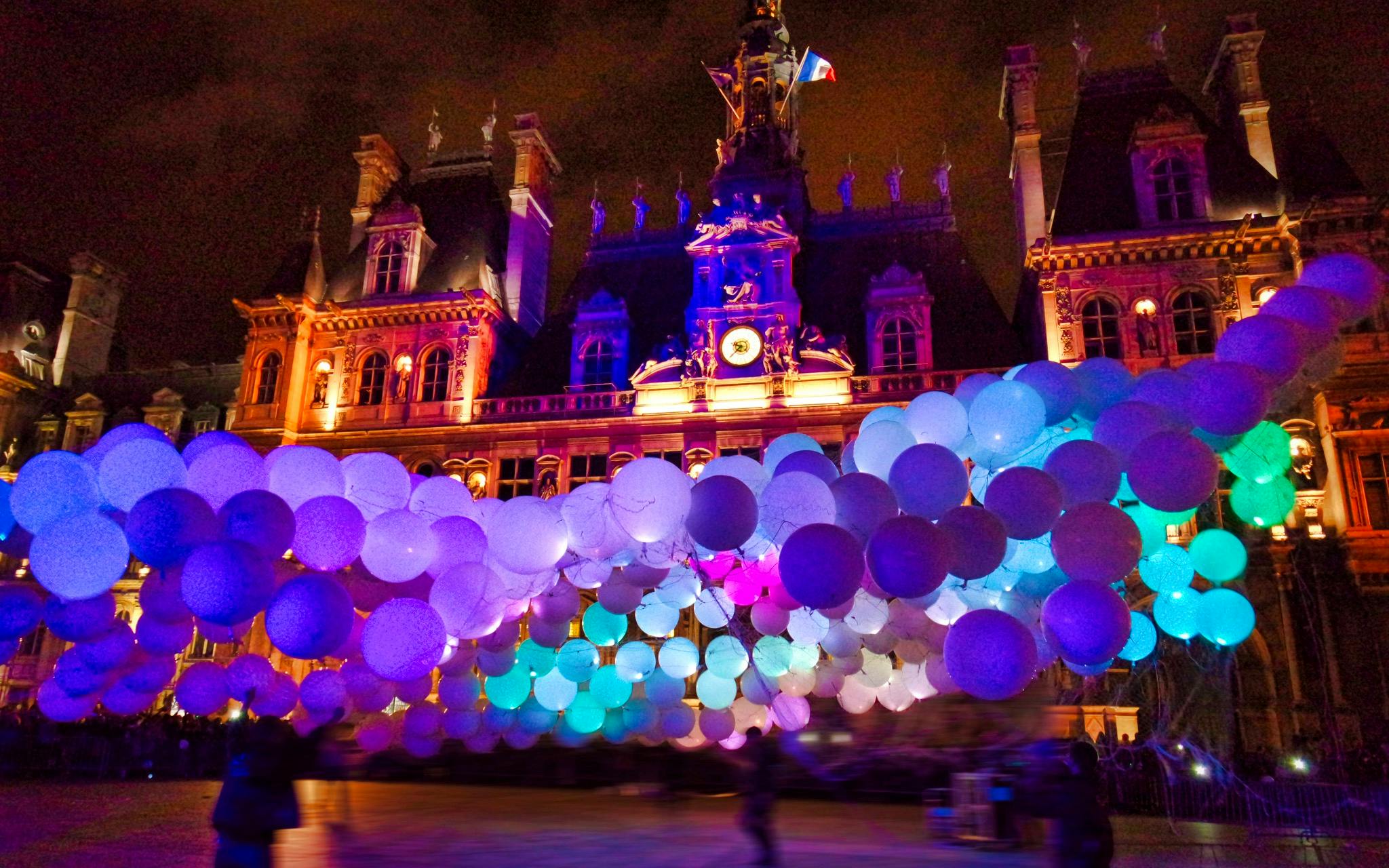 Hotel De Ville Paris Nuit Blanche octubre Paris