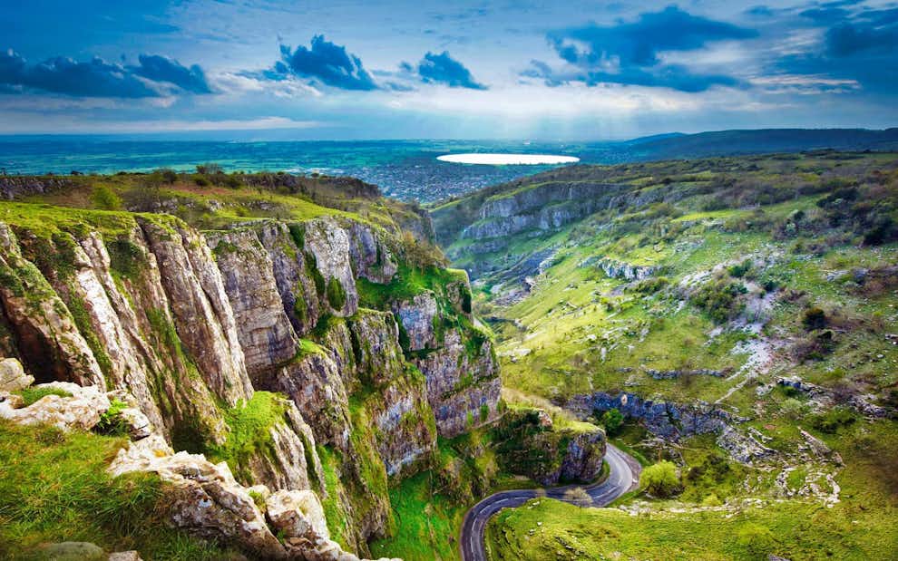 Maravillas de Gran Bretaña imprescindibles – Cañón y cavernas de Cheddar Gorge, Inglaterra Desfiladero Cheddar Gorge Inglaterra