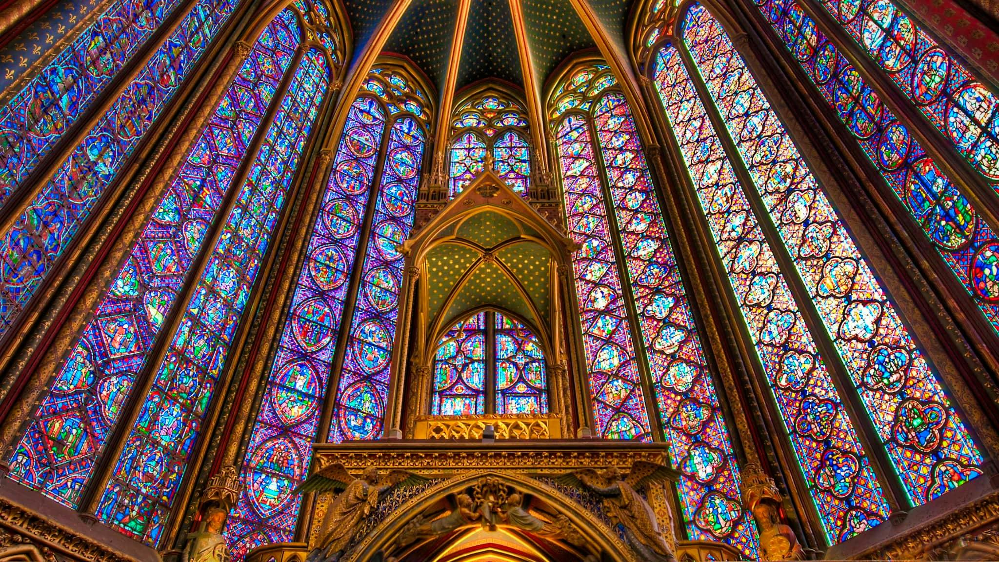 Sainte Chapelle Vidrieras Capilla Santa Paris