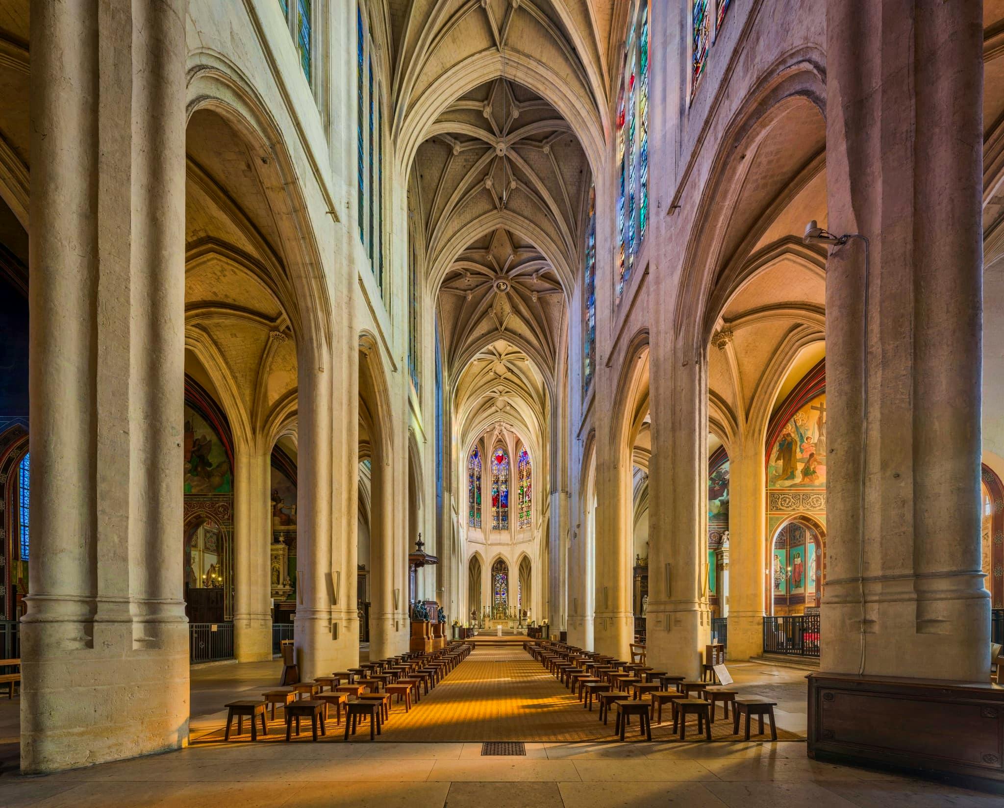 Iglesia St Gervais Et St Protais Interior Paris_Diliff