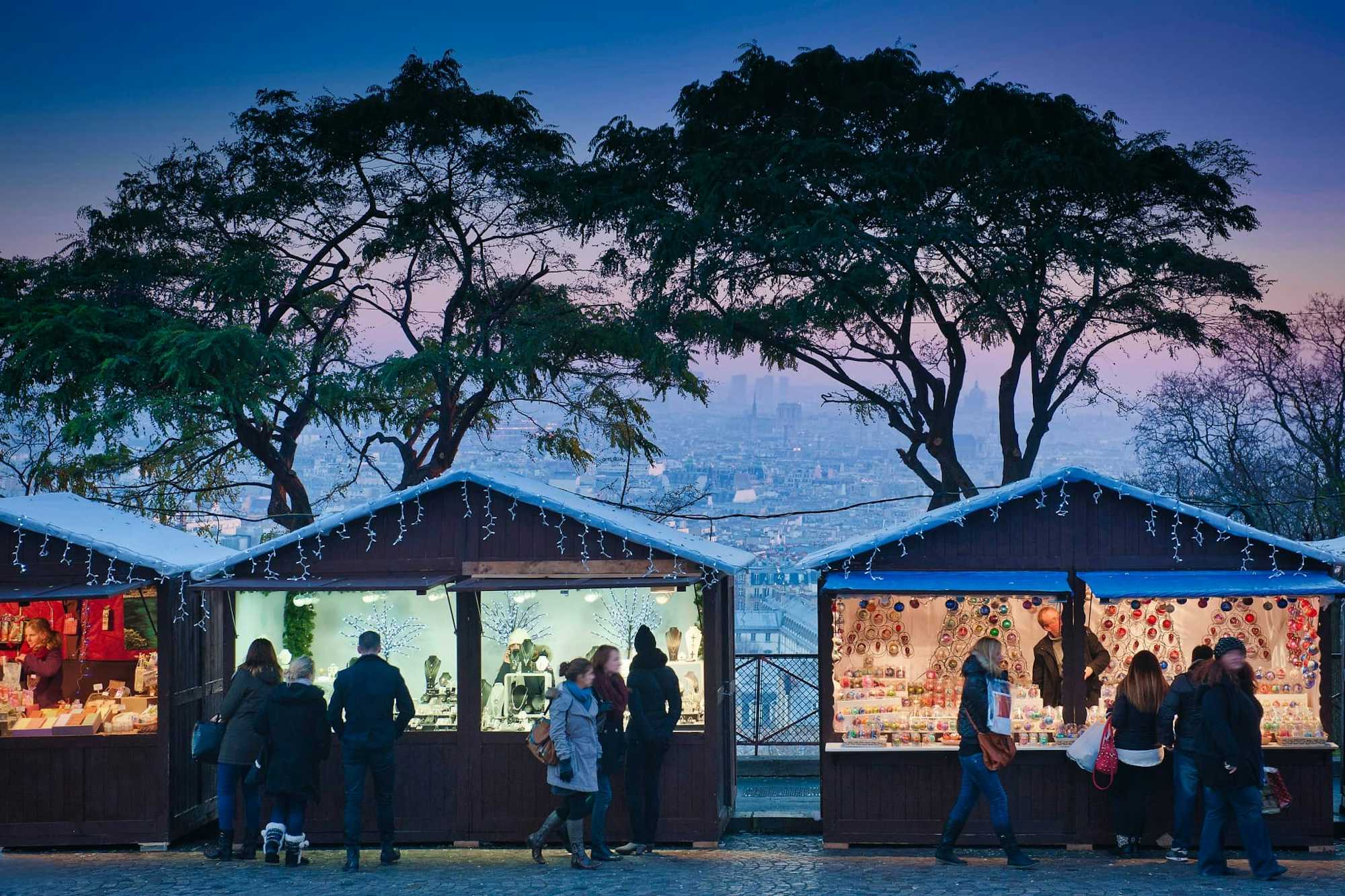 Mercado Navidad Montmartre Paris