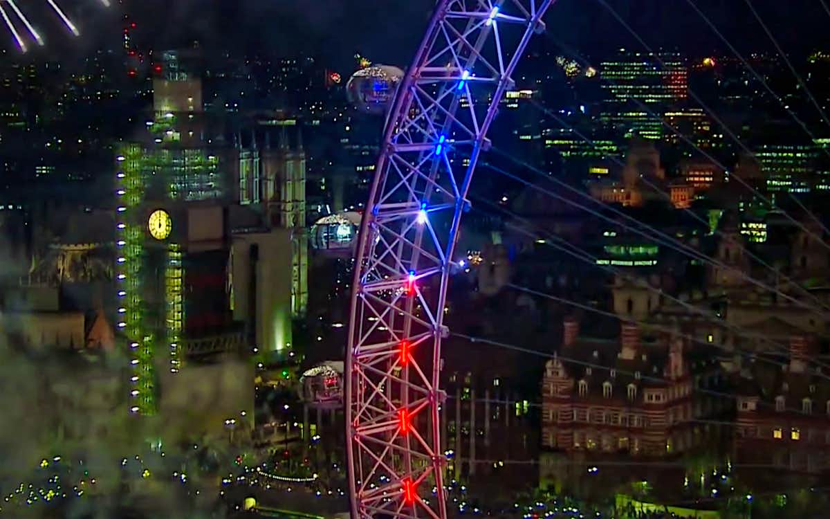 Big Ben Andamios desde London Eye Londres