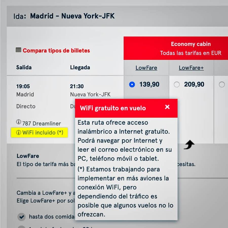 Cómo funciona Wifi Norwegian – Así puedes saber si el vuelo ofrece Wifi abordo Vuelo Norwegian Nueva York con Wifi gratis