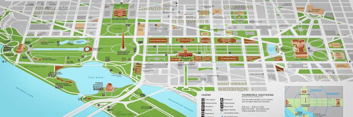 Como Llegar National Mall Mapa Washington DC