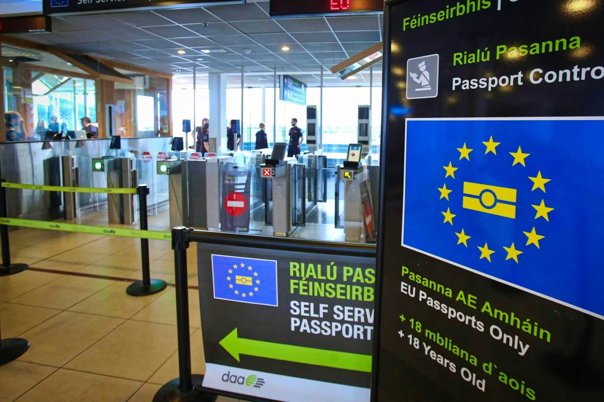 Como Viajar Europa Control Pasaportes Dublin