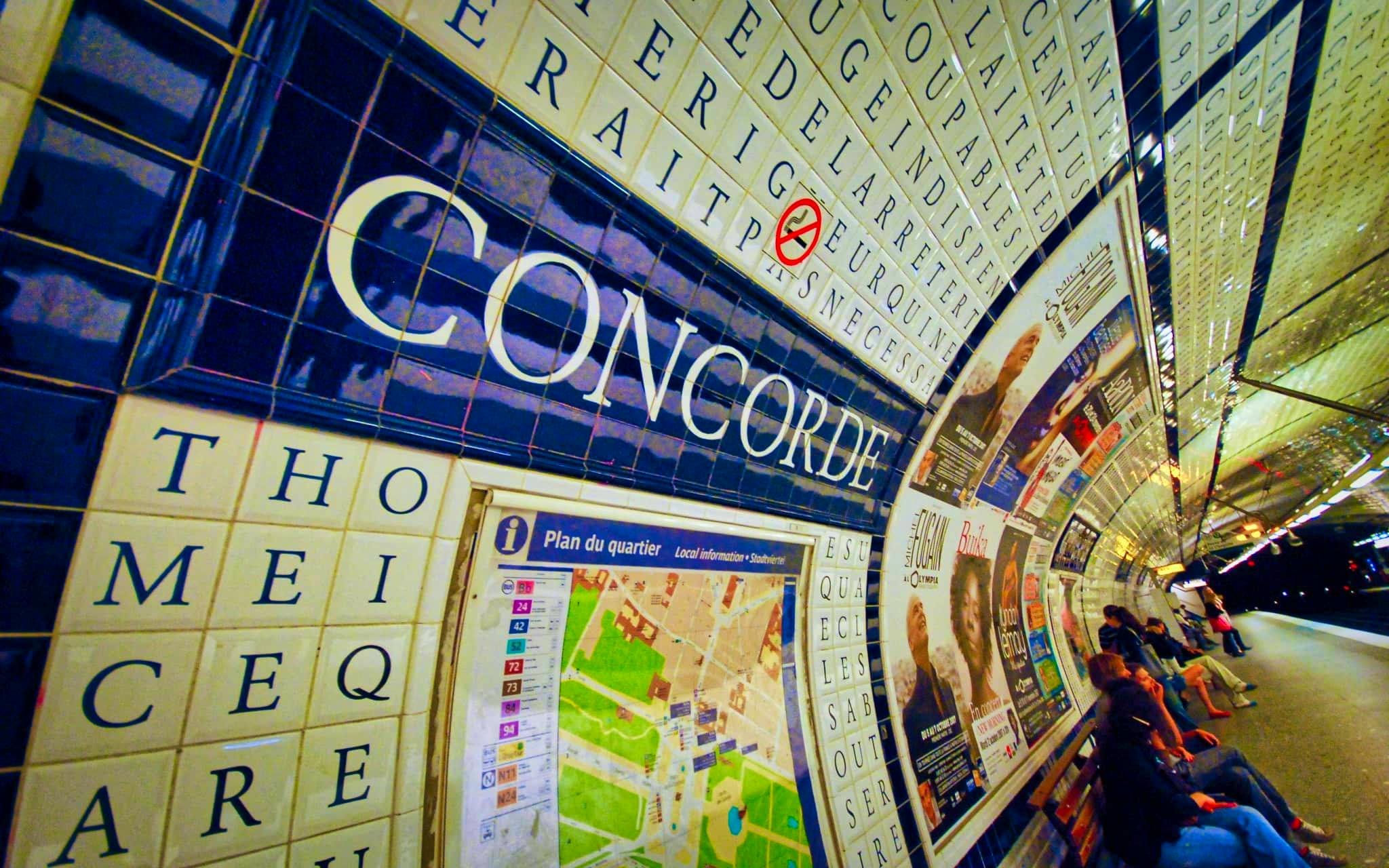 Metro Paris Estacion Concorde