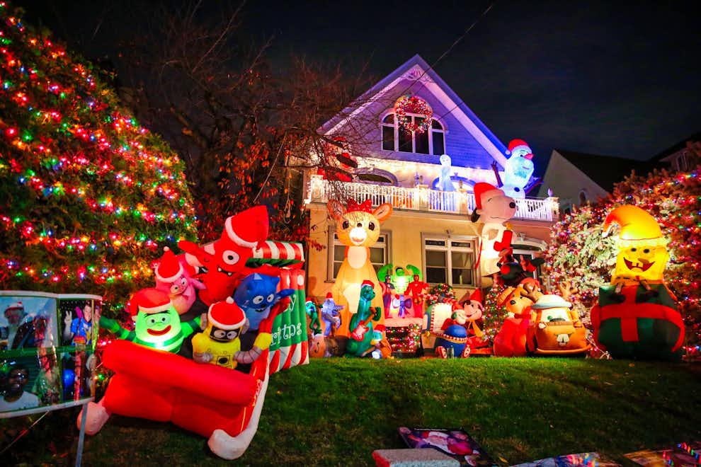 Nueva York en Navidad 2026 — Iluminaciones y decoraciones de Dyker Heights Luces de Navidad en Dyker Heights Nueva York