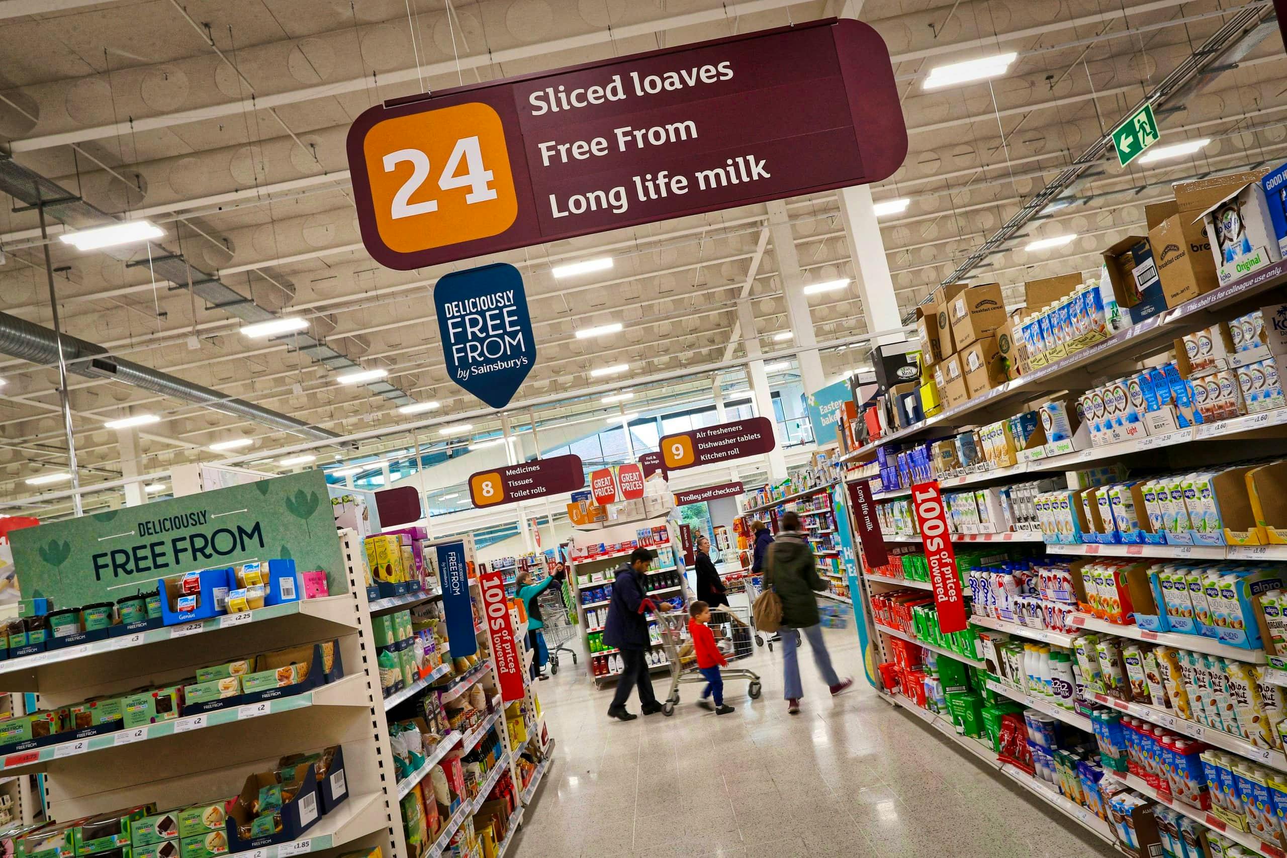 Supermercado Sainsbury Compras en Londres
