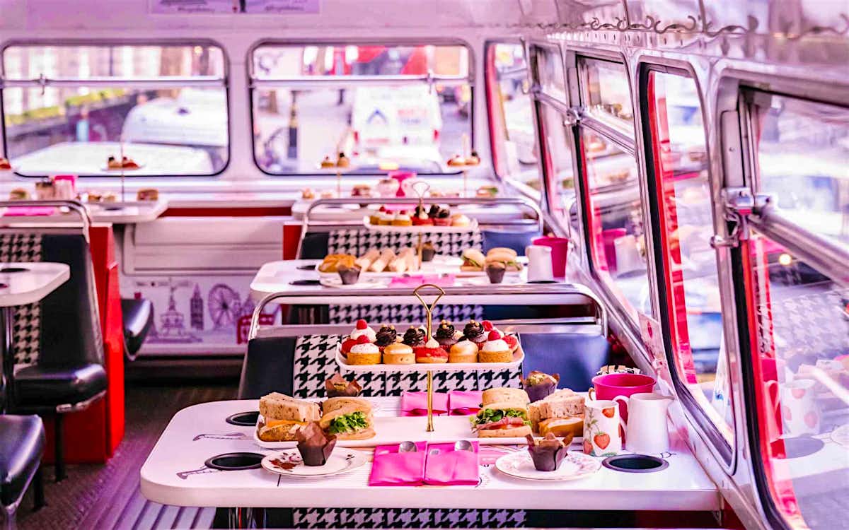 Brigits Afternoon Tea Red Bus Londres