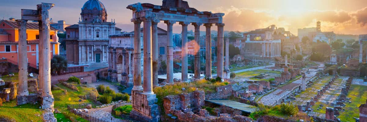Foro Palatino Atardecer Roma
