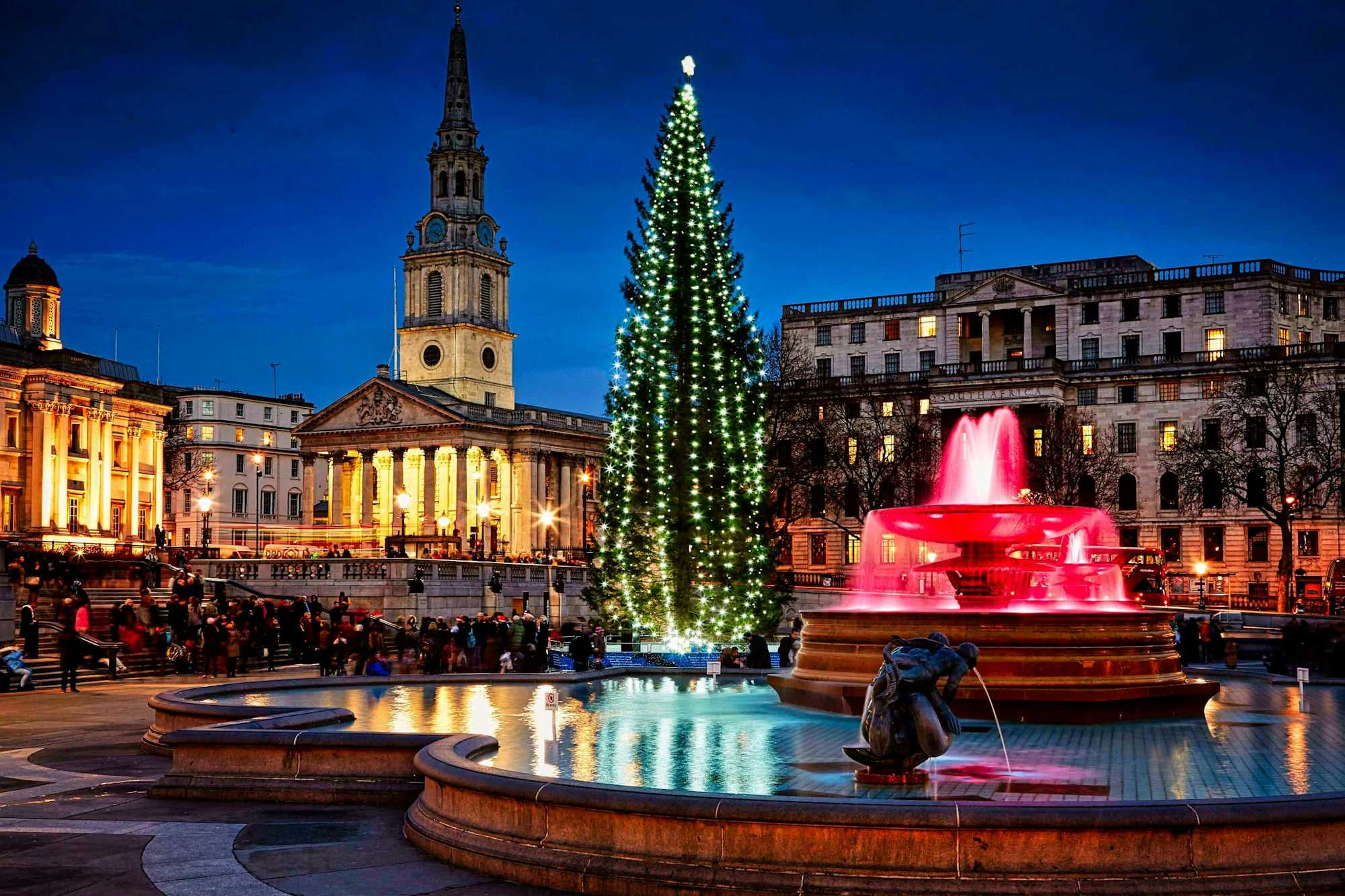 Arbol Navidad Londres Trafalgar Square