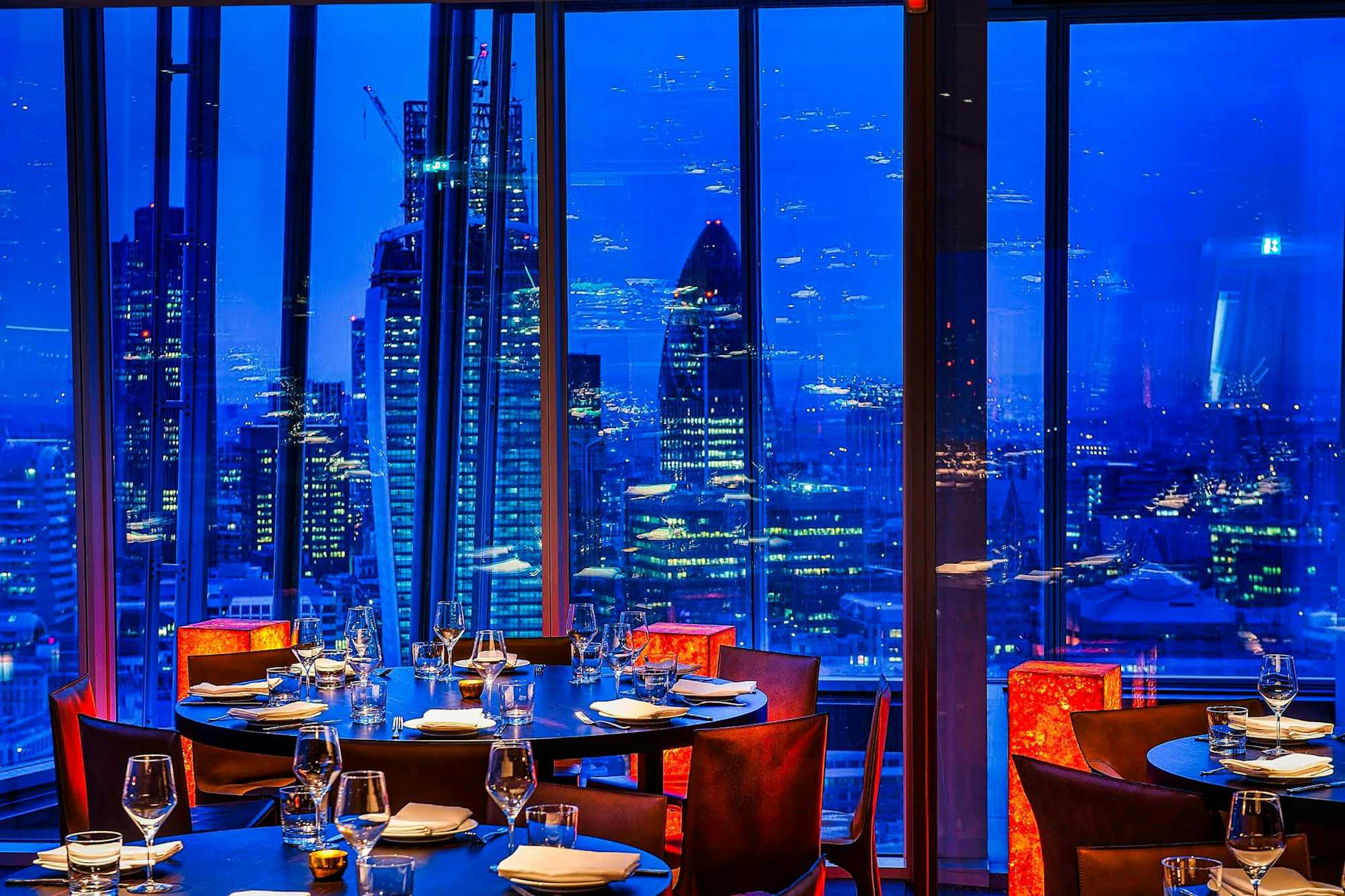 Cuánto cuesta comer en Londres. Restaurante Oblix East en The Shard