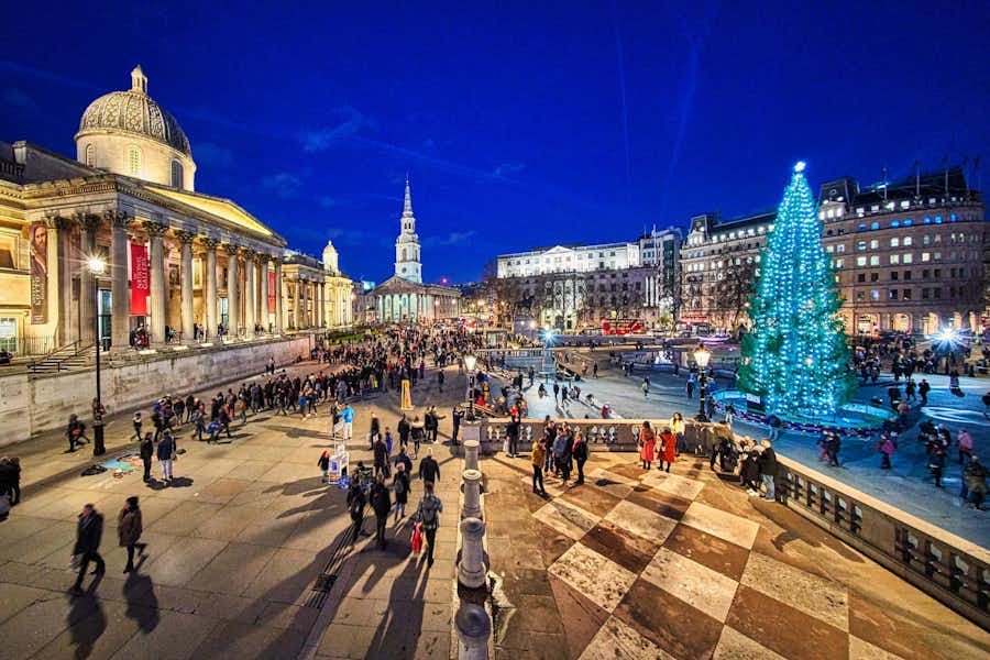 Ver luces Navidad Londres: Trafalgar Square