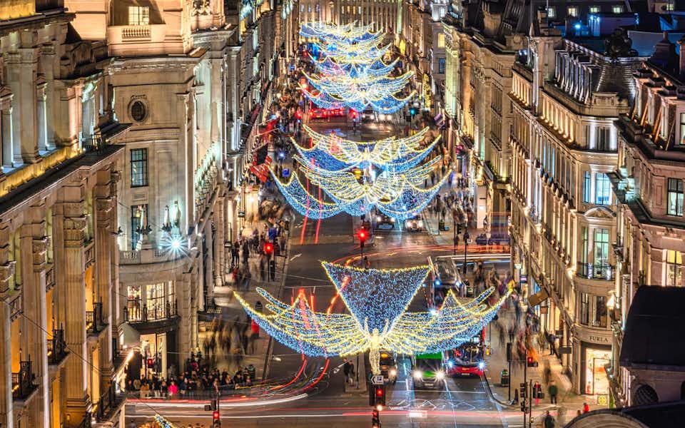 Ver luces Navidad Londres: Regent Street y Piccadilly