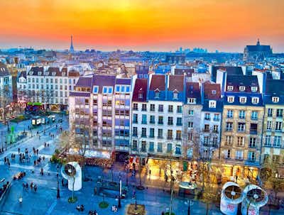 Atardecer en París desde el Centro Pompidou Mejores vistas de París – Atardecer desde Centro Pompidou