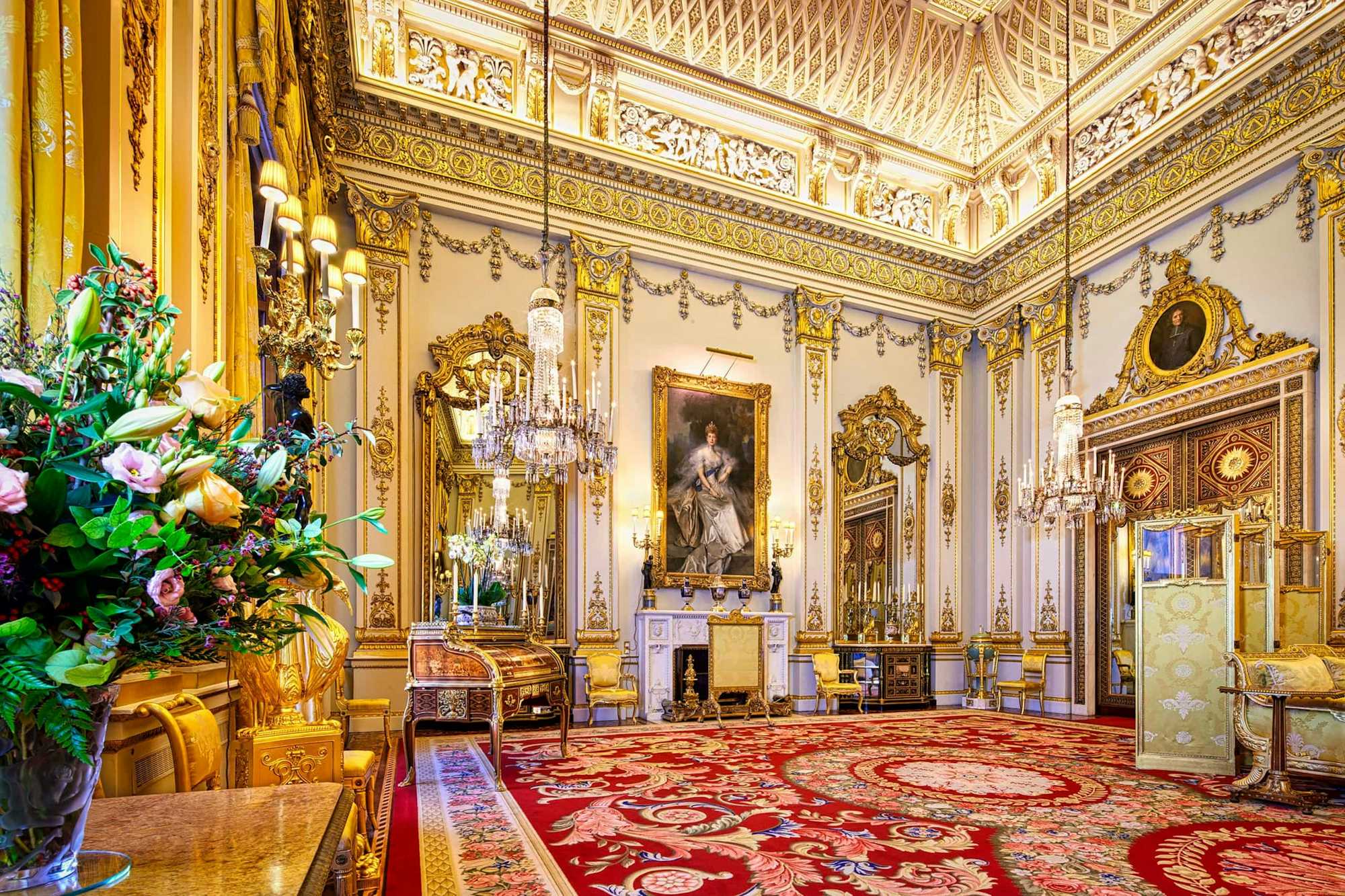 White Drawing Room, salón Blanco palacio Buckingham, Londres