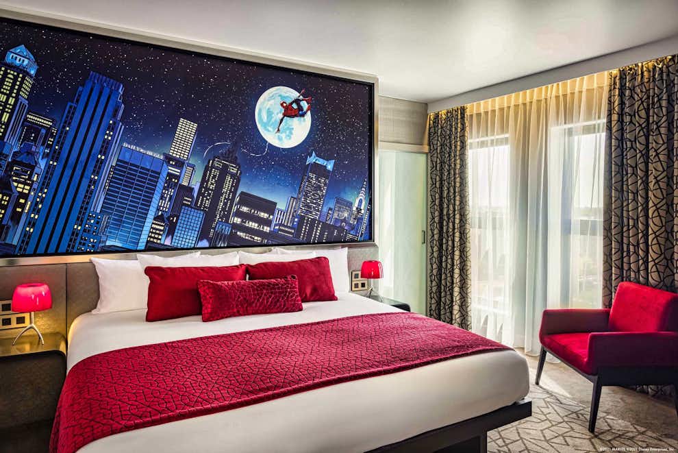 Habitación del Hotel Disney New York The Art of Marvel, Disneyland Paris