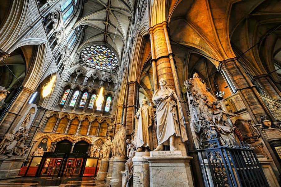 Transepto norte en Abadía de Westminster, Londres Actos de Semana Santa en Londres