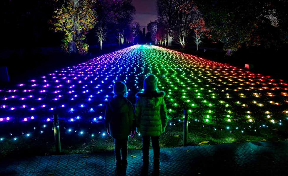 Navidad en Londres: jardín luminoso de Kew Gardens