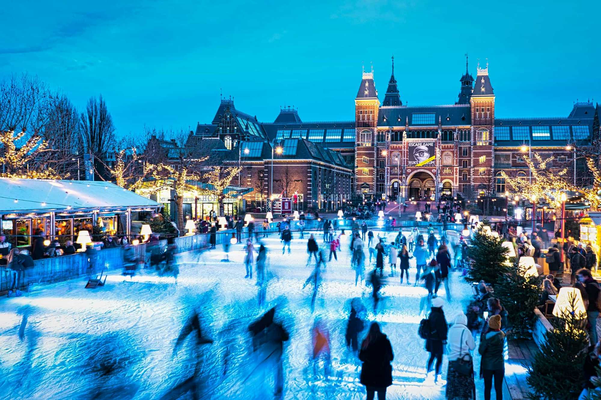 Pista patinaje Rijksmuseum, Ámsterdam