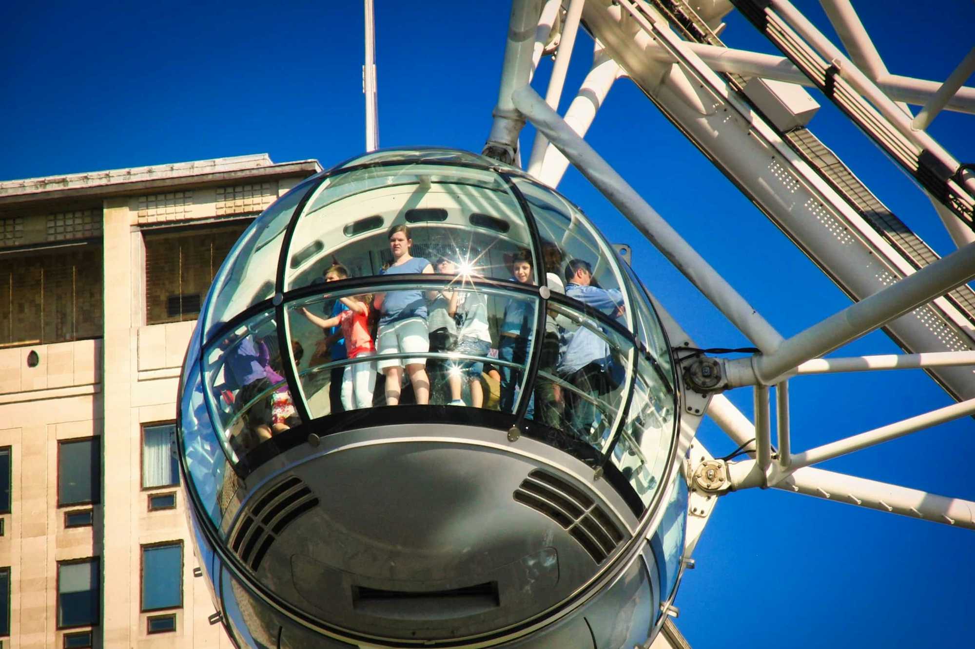 Cabina cristal London Eye, Londres