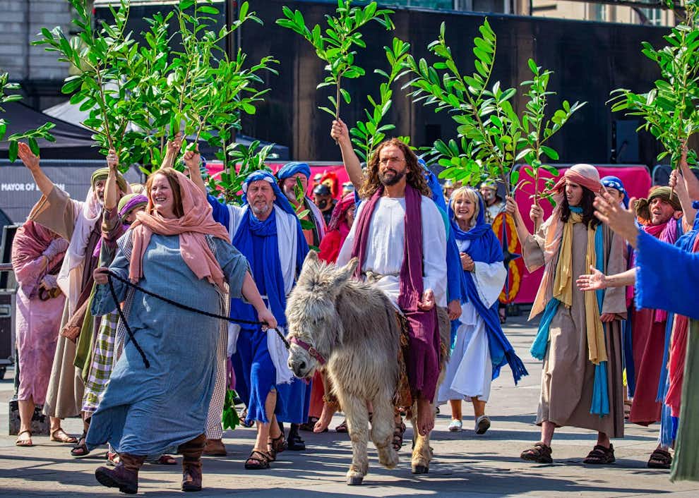 Pasión de Cristo en Londres, Trafalgar Square