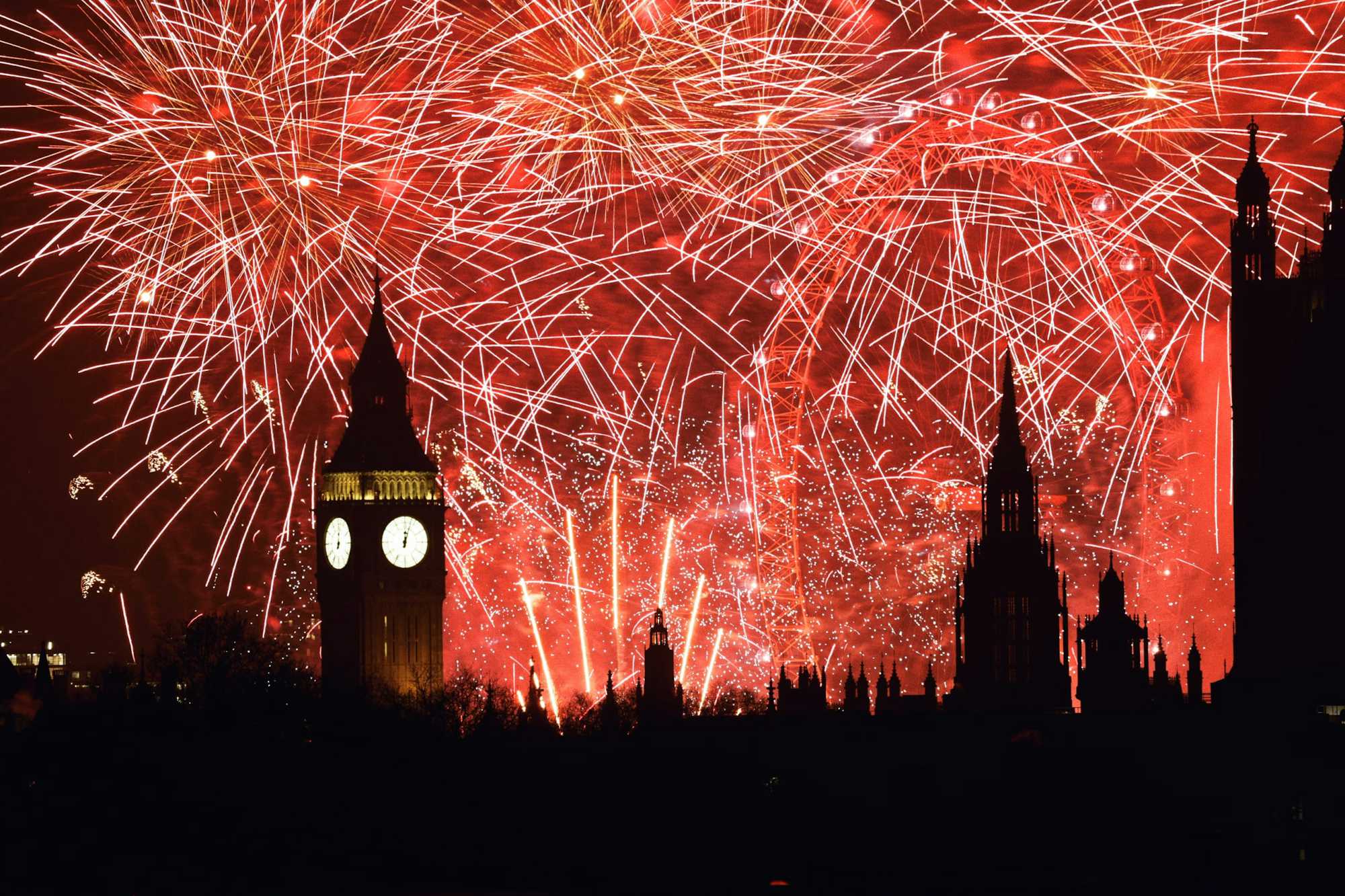 fuegos artificiales londres